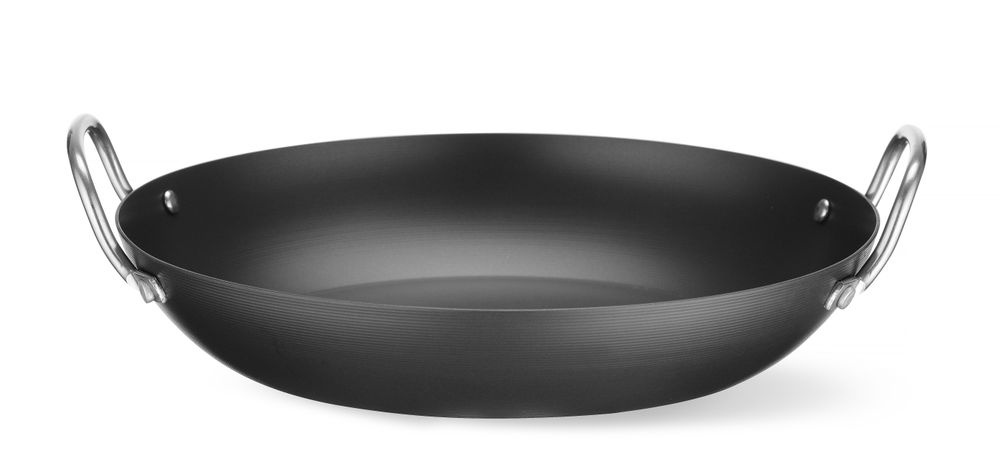 Hendi Serveerpan Carbon Staal | HENDI | ⌀264x297mm