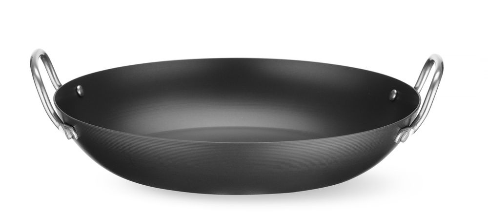 Hendi Serveerpan Carbon Staal | HENDI | ⌀204x240mm