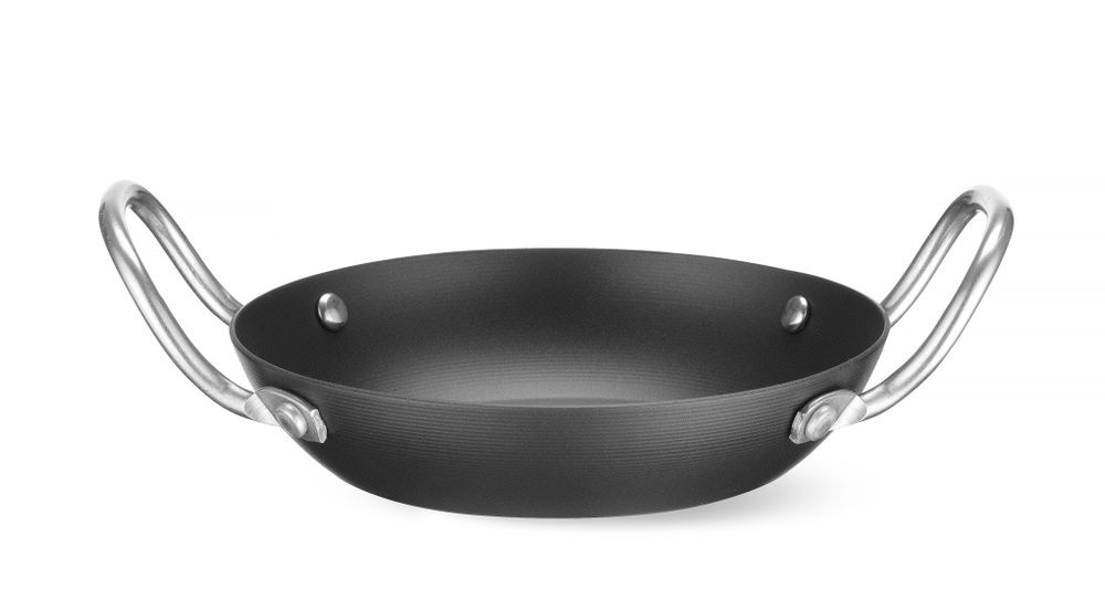 Hendi Serveerpan Carbon Staal | HENDI | ⌀144x170mm