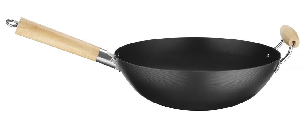 Hendi Wok met houten handvat | HENDI | ⌀324x565mm, foto 2 van 5