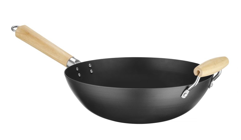 Hendi Wok met houten handvat | HENDI | ⌀324x565mm, foto 3 van 5