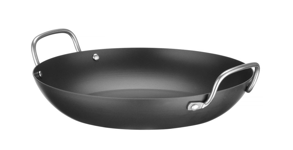 Hendi Serveerpan Carbon Staal | HENDI | ⌀204x240mm, foto 4 van 5