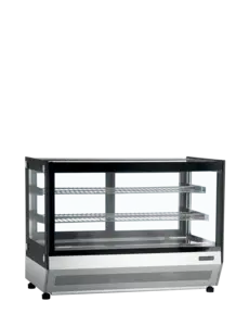 Tefcold Opzetkoelvitrine 160L | 2 schuifdeuren + 2 planken | +2 / +8 | 900x560x670mm