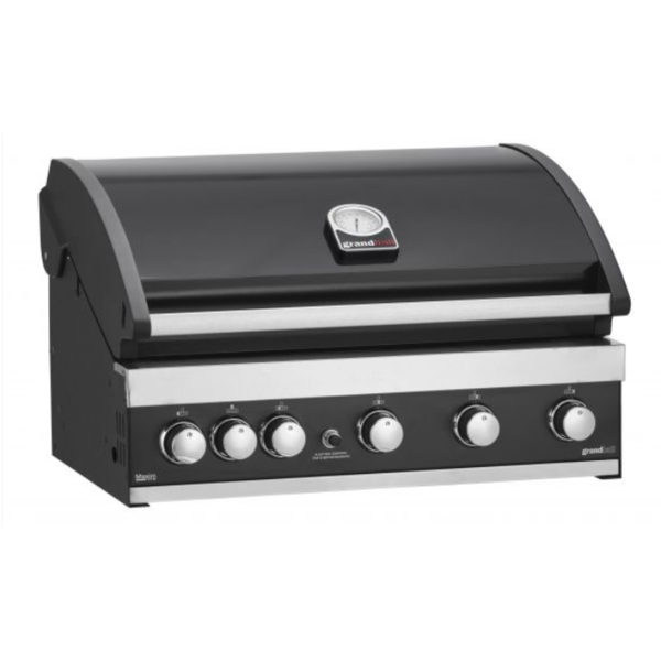 Grandpro Gasbarbecue met 5  branders 17.5kW en achterbrander 4.6kW| Maxim G5 Built-in