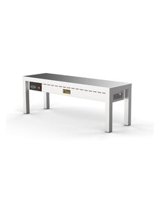 Combisteel Etagere warmhoudbrug met 1 niveau RVS | 4x 250Watt  | Lengte 140cm. | 7333.0504