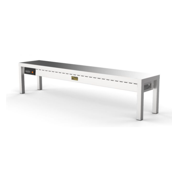 Combisteel Combisteel Etagere warmhoudbrug met 1 niveau RVS | 5x 250Watt  | Lengte 180cm. | 7333.0508