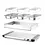 Hendi Voedselwarmer/warmhoudplaat 3x 1/3GN | +40 tot +75°C | 400W | 657x381x161(h)mm