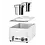 Hendi Bain marie set Ranger | 2x ronde bak 4L met deksel | 30 tot 85°C | Incl. aftapkraan