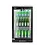 Hendi/Arktic Arktic Barkoelkast met glazen deur zwart 118 liter | 2/10°C |  500x500xH900 mm.