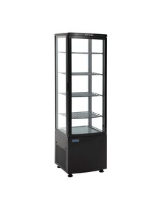 Polar C-Serie Energiezuinige Koelkast | Gebogen Deur Zwart | 235L | 515x485x1690(H)mm | Energielabel A