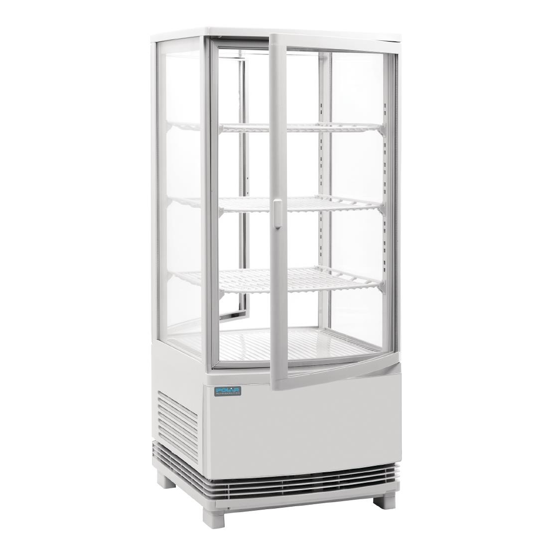 Polar C-Serie Energie-Efficiënte Koelkast | Gebogen Deur | Wit | 86L | Energielabel A
