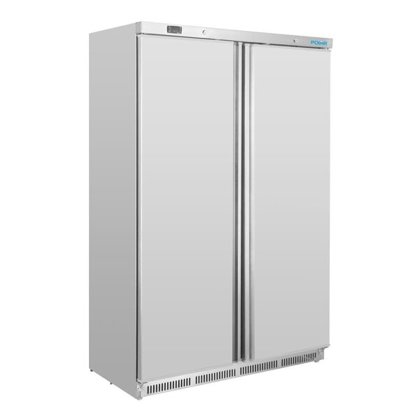 Polar C-Serie Vriezer | Dubbele Deur RVS | 1215x585x1853(H)mm | Energielabel D