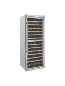 Polar G-Serie Dual Zone Wijnkoelkast RVS 109 Flessen | 595x621x1575(H)mm | Energielabel F