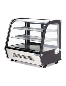 Polar G-Serie Energiezuinige Aanrecht Koelvitrine Zwart 120L | 696x568x686(H)mm | Energielabel A