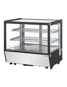 Polar G-Serie Tafelmodel Display Koelkast Zwart Vierkant Glas 120L | Energielabel B