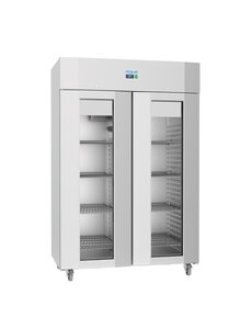 Polar U-Serie Energiezuinig Reeks Dubbeldeurs Staand Vriesvak | 1400x810x2150(H)mm | Energielabel D