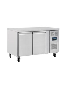 Polar U-Serie Dubbeldeurs Koelwerkbank 282L | 1360x700x850(H)mm | Energielabel A