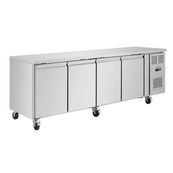 Polar U-Serie Vier Deurs Koelwerkbank 553L | 2230x700x850(H)mm | Energielabel A