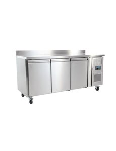 Polar U-Serie Koelwerkbank | Drie Deuren en Opstand 417L | 1795x700x950(H)mm | Energielabel A