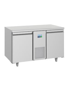 Polar U-Serie Energiezuinige 2-Deurs Koelwerkbank 281L | 1300x700x850(H)mm | Energielabel A+