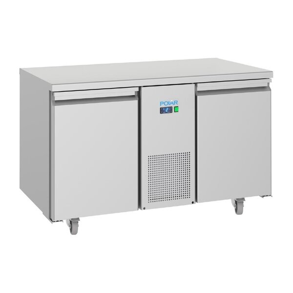 Polar U-Serie Energiezuinige 2 Deurs Vrieswerkbank 281L | 1300x700x850(H)mm | Energielabel C