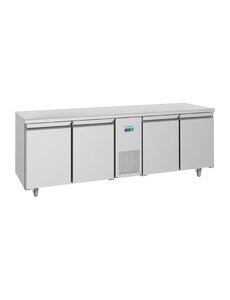 Polar U-Serie Energiezuinige 4-deurs Koelwerkbank 632L | 2270x700x850(H)mm | Energielabel A