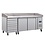 Polar U-Serie Dubbele Deur Pizzawekbank | Granieten Blad en Deegladen 290L | Energielabel B