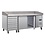 Polar U-Serie Dubbele Deur Pizzawekbank | Granieten Blad en Deegladen 290L | Energielabel B