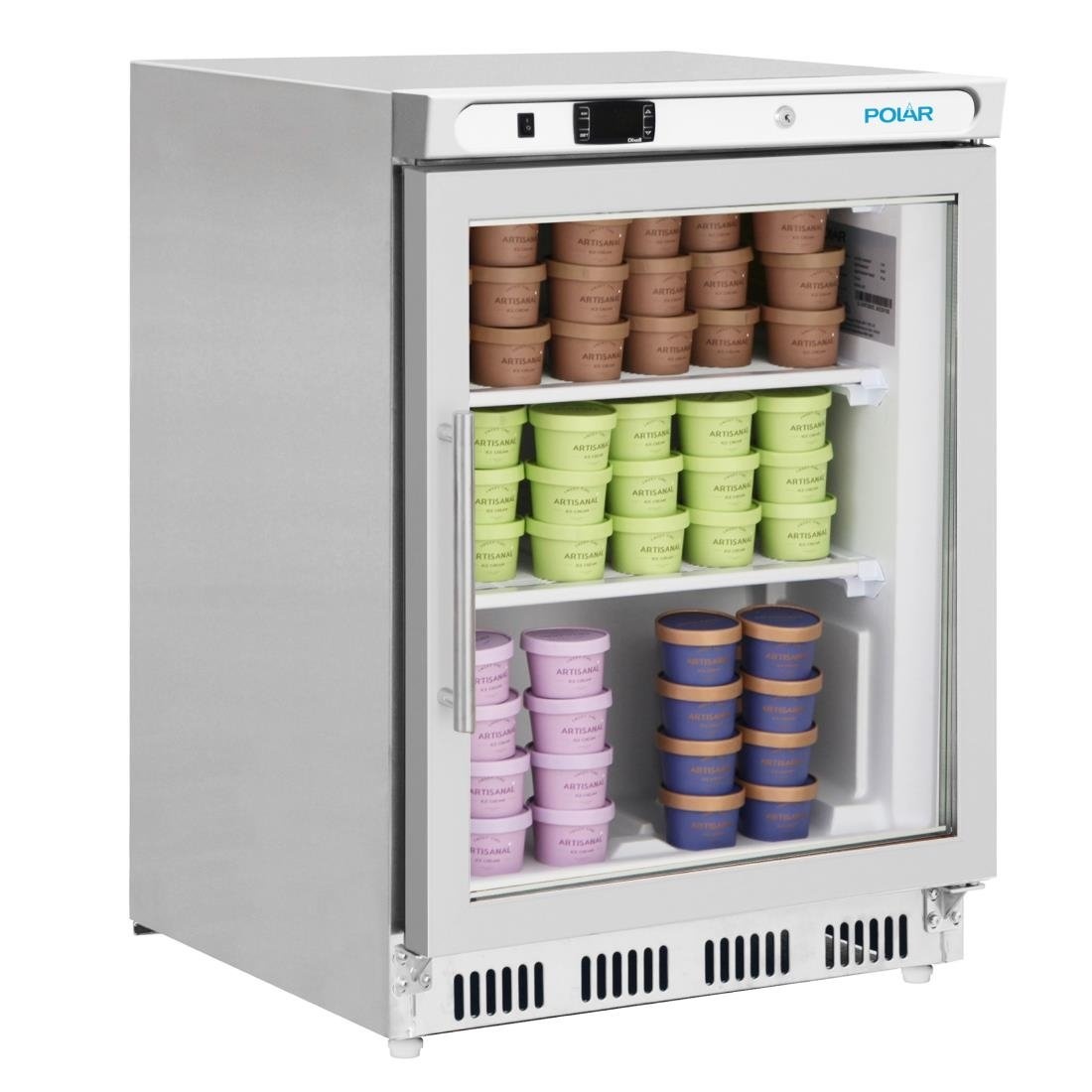 Polar C-Serie Onderbouw RVS Display Vrieskast | Energielabel D, foto 5 van 6