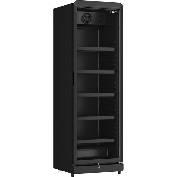 Saro Saro Koelkast met glazen deur Zwart | 388 liter | GTK388 | 595x592x1878mm