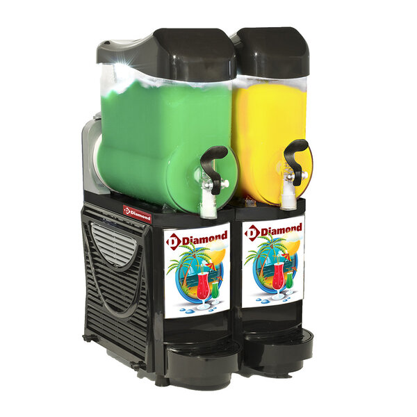 Diamond Diamond Slush Machine met LED \ 2x 10 liter | FABY-2/BB-R2