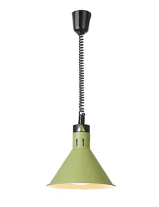 Hendi Warmtelamp verstelbaar conisch - Groen - 230V / 250W - ø275x(H)250mm