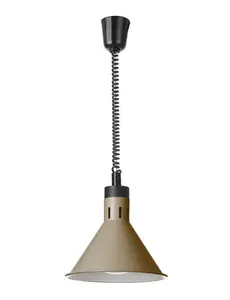 Hendi Warmtelamp verstelbaar conisch - Beige - 230V / 250W - ø275x(H)250mm