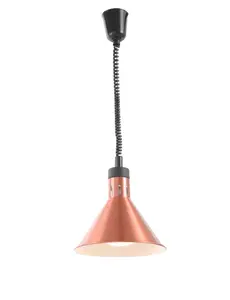 Hendi Warmtelamp verstelbaar conisch - Koper - 230V / 250W - ø275x(H)250mm