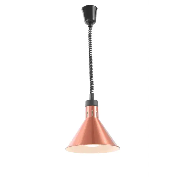 Hendi Warmtelamp verstelbaar conisch - Koper - 230V / 250W - ø275x(H)250mm