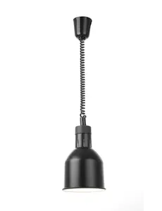 Hendi Warmtelamp verstelbaar cilindrisch - Zwart - 230V / 250W - ø175x(H)250mm