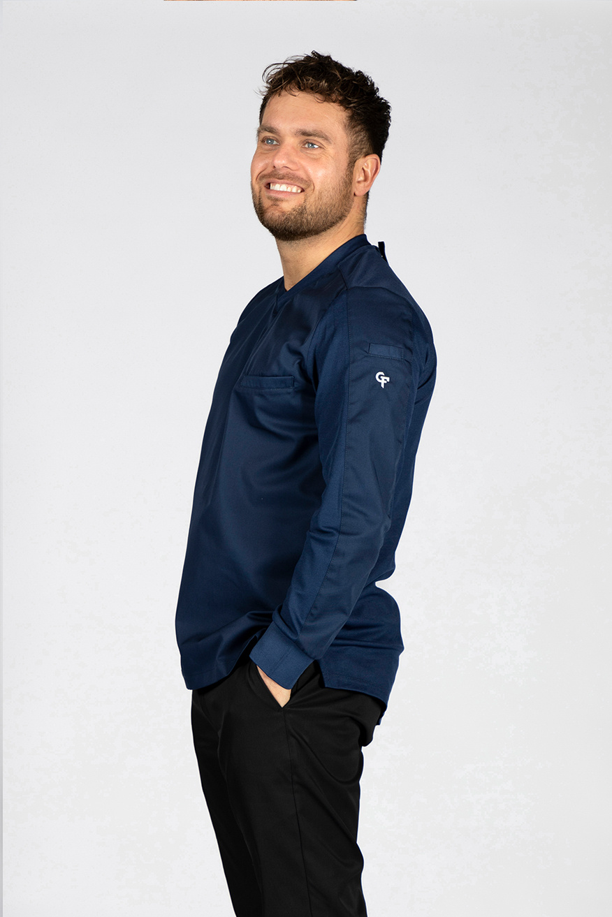 Cheffix Cheffix Koksbuis Jona Navy LS, foto 2 van 6