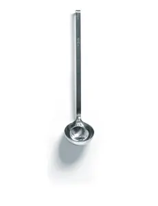 Hendi Opscheplepel met non-drip schenkrand 12.5 cl. | Extra zwaar RVS |  Ø80x390mm