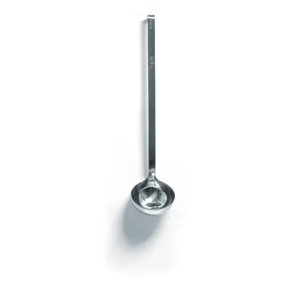 Hendi Hendi Opscheplepel met non-drip schenkrand 12.5 cl. | Extra zwaar RVS |  Ø80x390mm