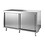 Combisteel RVS Werkbank met schuifdeuren | 800mm diep | 18 maten