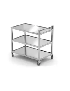 Hendi Serveerwagen met 3 bladen voor zware belasting | 80x50xH85cm