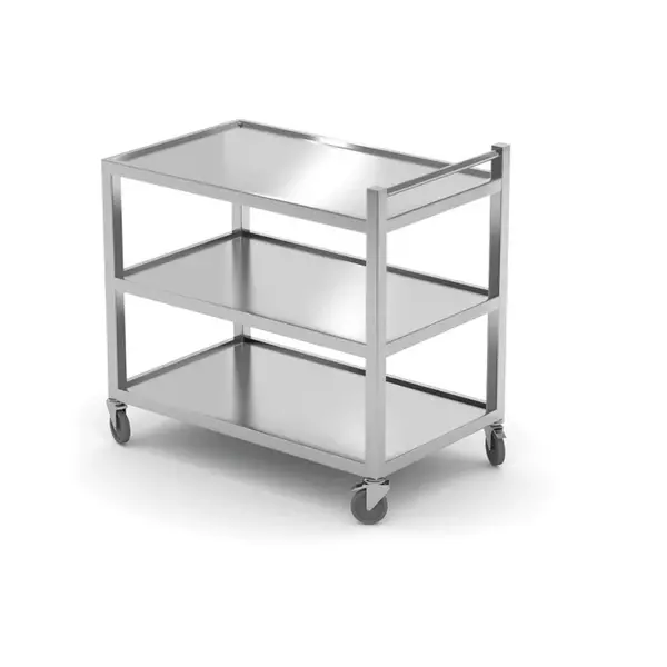 Hendi Serveerwagen met 3 bladen voor zware belasting | 80x50xH85cm
