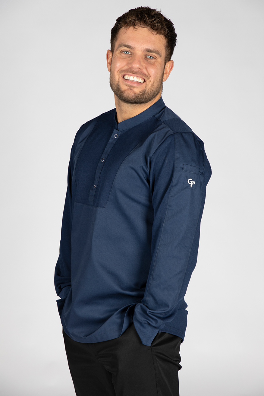 Cheffix Cheffix Koksbuis Ice Navy LS, foto 3 van 4