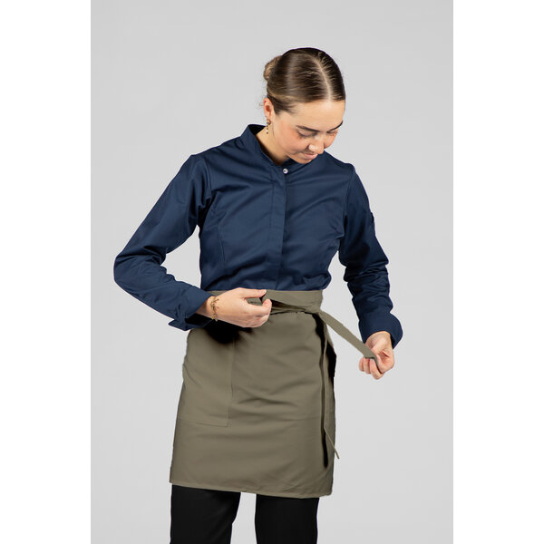 Cheffix Sloof Ypa+ olijf groen met zak | 50x100cm