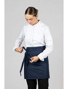 Cheffix Sloof Ypa+ navy blauw met zak | 50x100cm