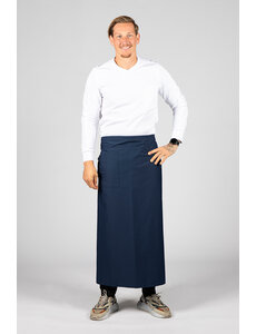 Cheffix Sloof Ypa+ navy blauw met zak | 100x100cm