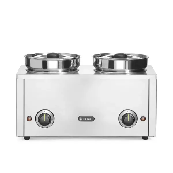 Hendi Thermosystem Hotpot 2 | RVS | 2x 4,2 Liter | 400W