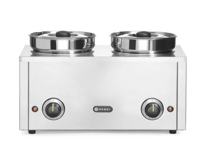 Hendi Thermosystem Hotpot 2 | RVS | 2x 4,2 Liter | 400W