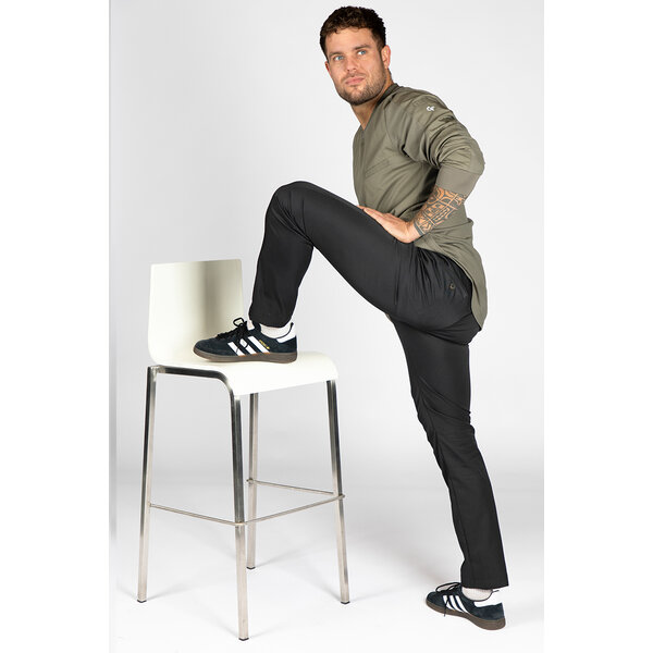 Cheffix Koksbroek heren Stretch | Garry | Zwart | 11 maten