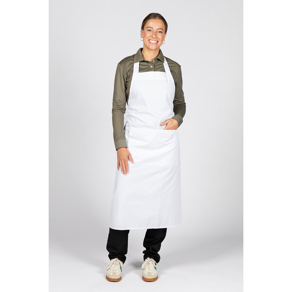 Cheffix Schort Vita | Met zak | Wit | 75x100cm